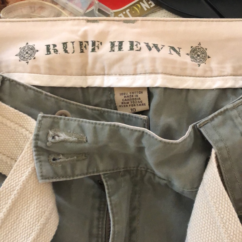 Ruff Hewn size 10 green cargo pants